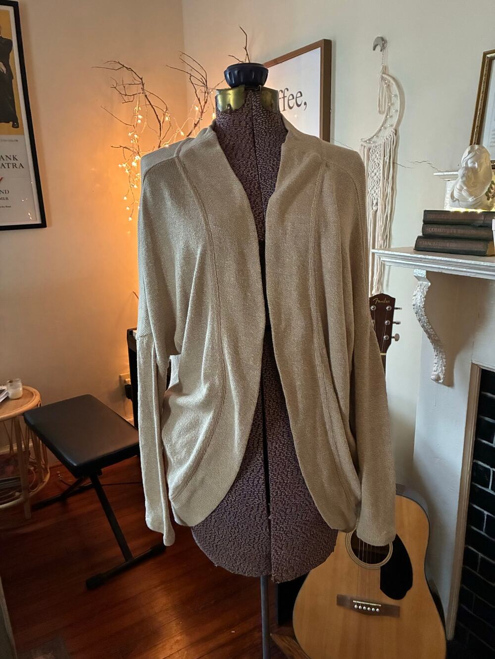 Toad & Co Tan Cardigan Size M
